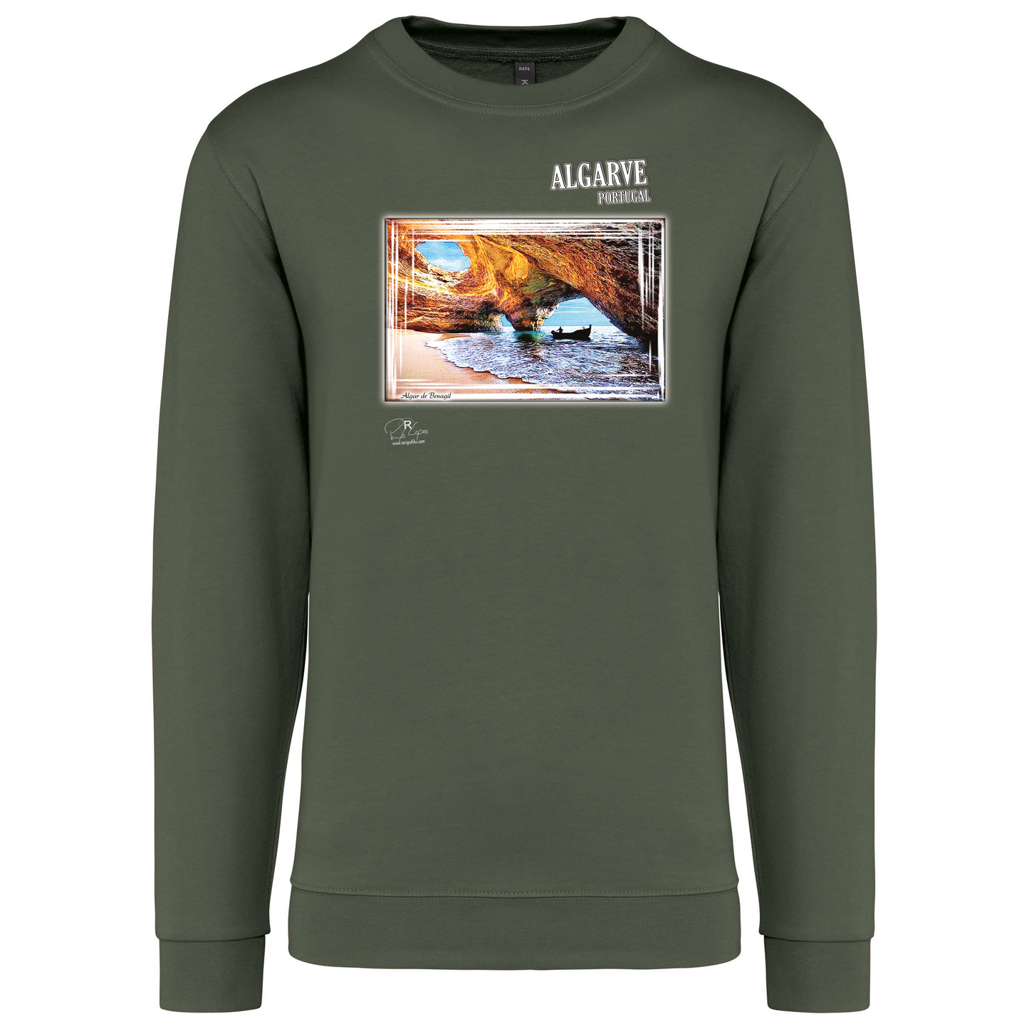 Sweatshirt Kariban sem Capuz Algar de Benagil