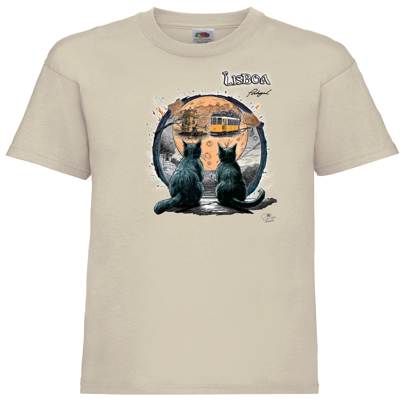T-shirt Fruit of the Loom Kids Luar Lisboa