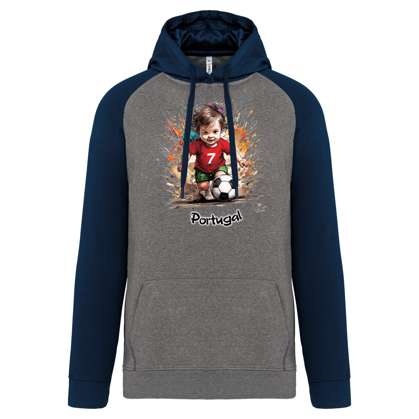 Sweatshirt Bicolor com capuz 7 Portugal