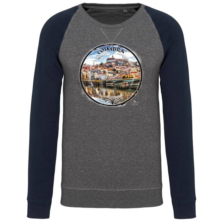 Sweatshirt Bicolor sem capuz Selo Coimbra