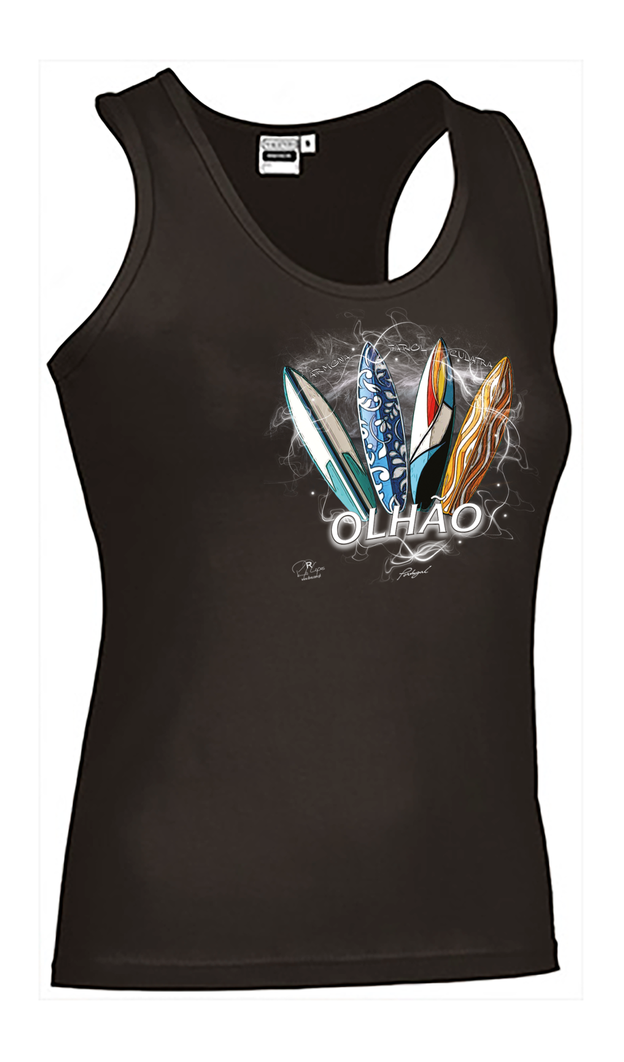T-shirt Alças Senhora Surfboards Olhão