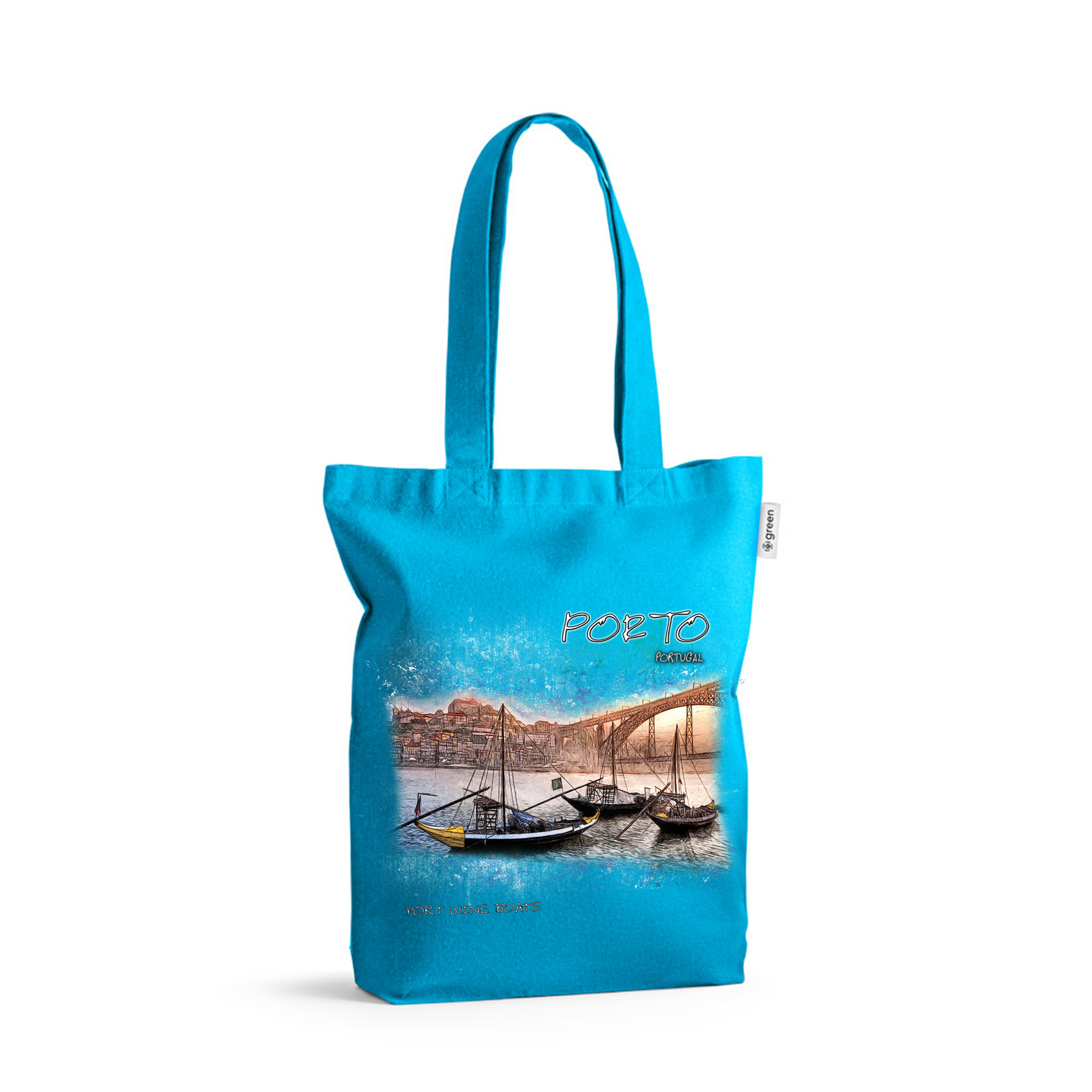 Sacos de Algodão Ecológico 220g Porto Wine Boats