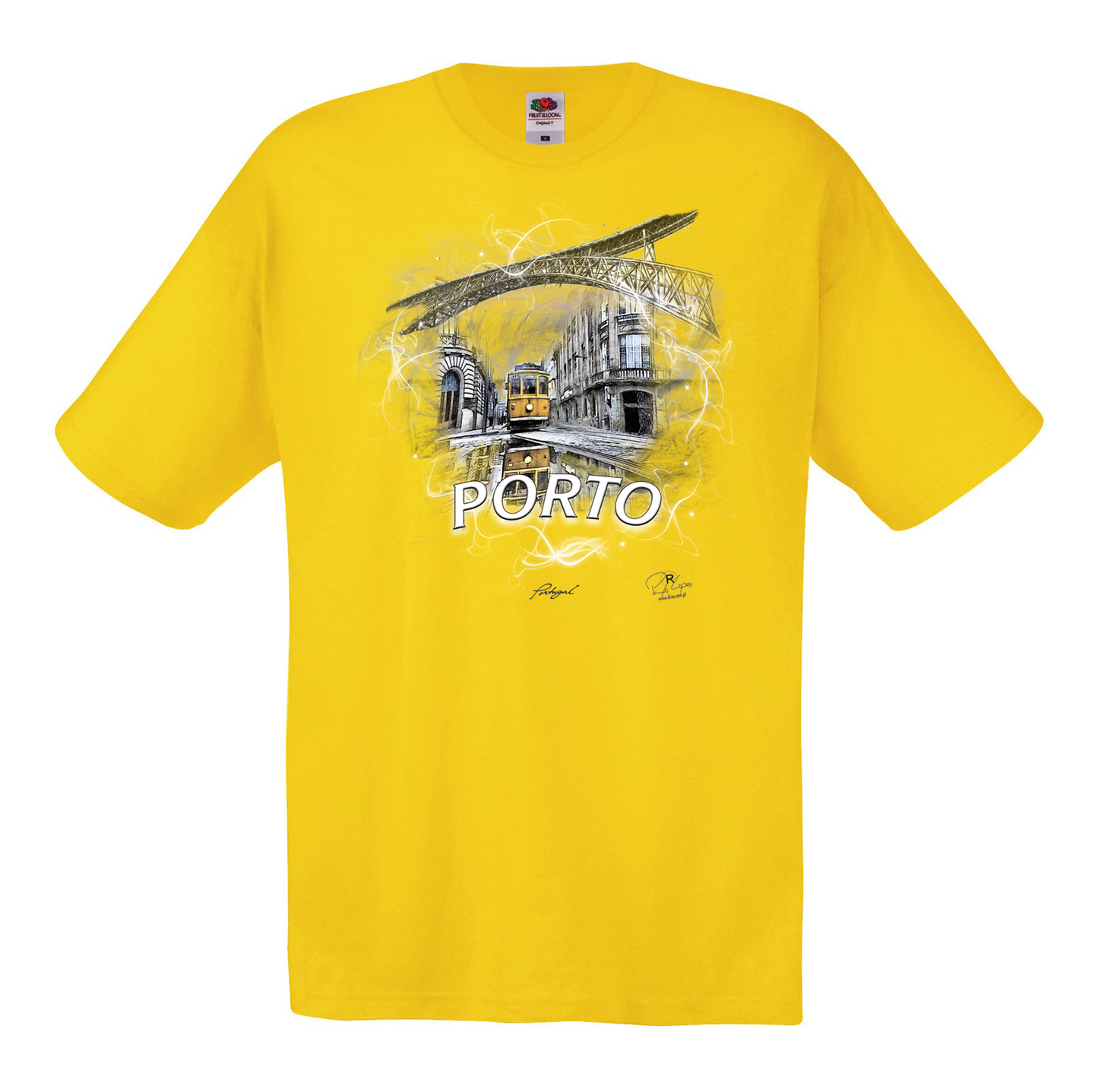 T-shirt Fruit of the Loom, Original 145g, Carreira 22 Porto