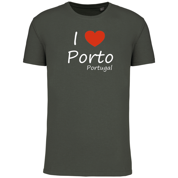 T-Shirt Algodão Biológico I Love Porto