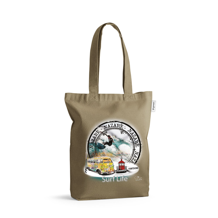 Sacos de Algodão Ecológico 220g Surf Life Nazaré