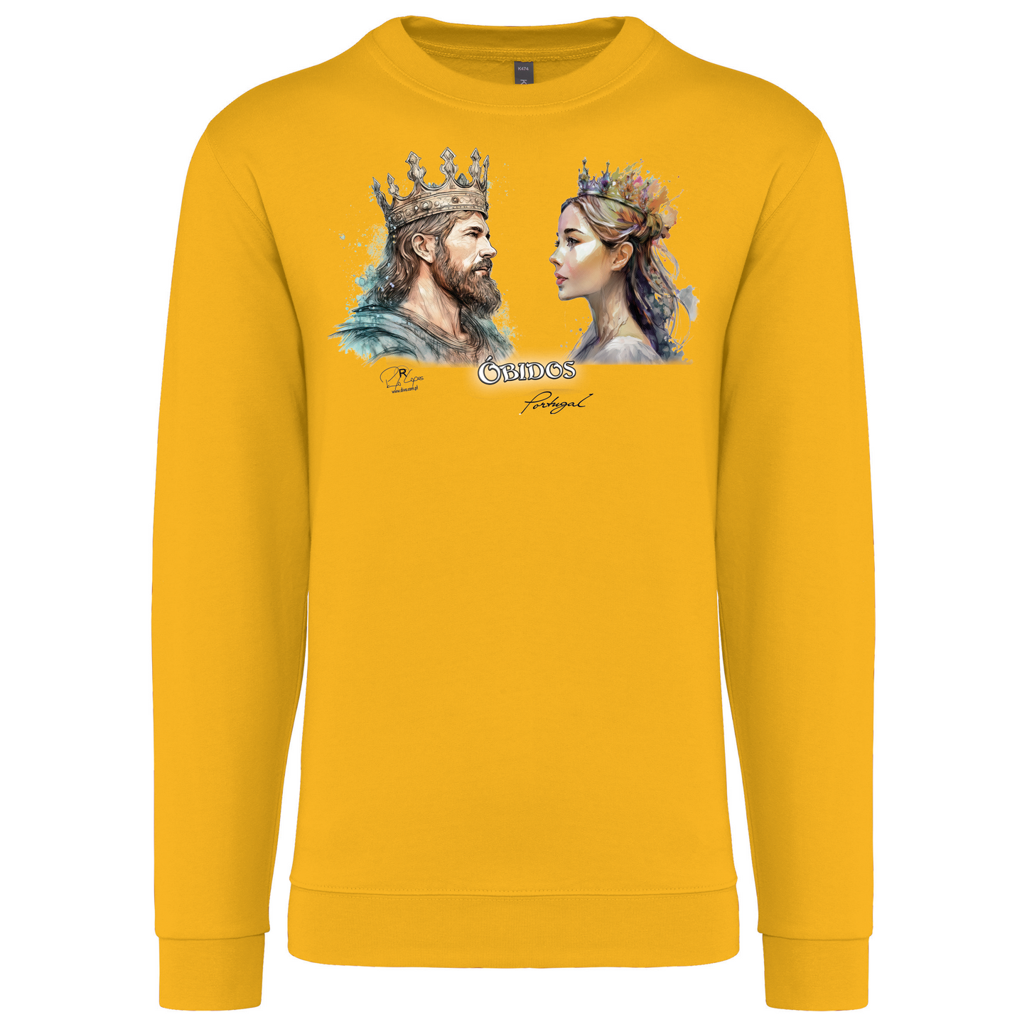 Sweatshirt Kariban sem Capuz King and Queen Óbidos