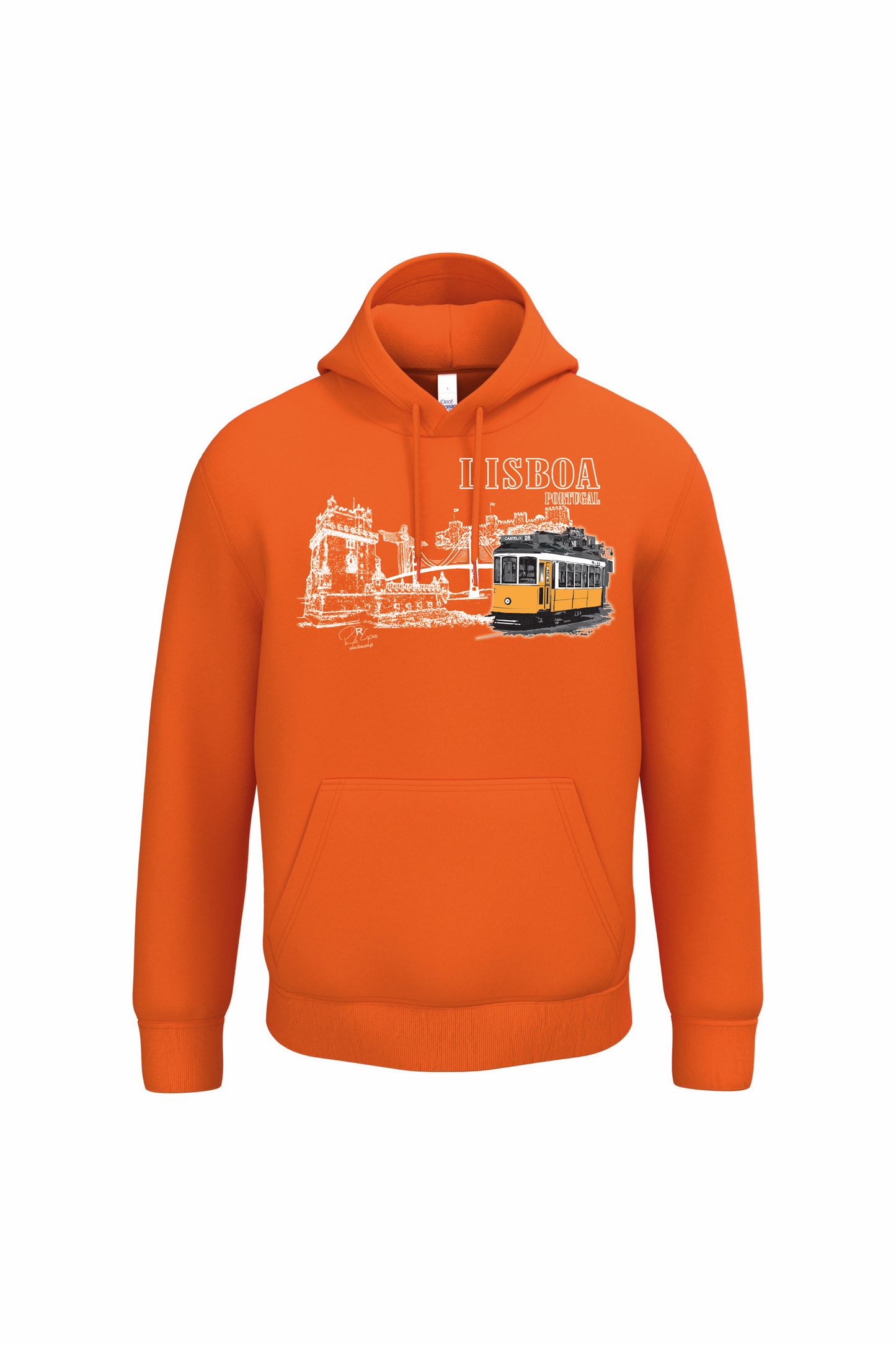 Sweatshirt Ideal com Capuz Monumentos Lisboa