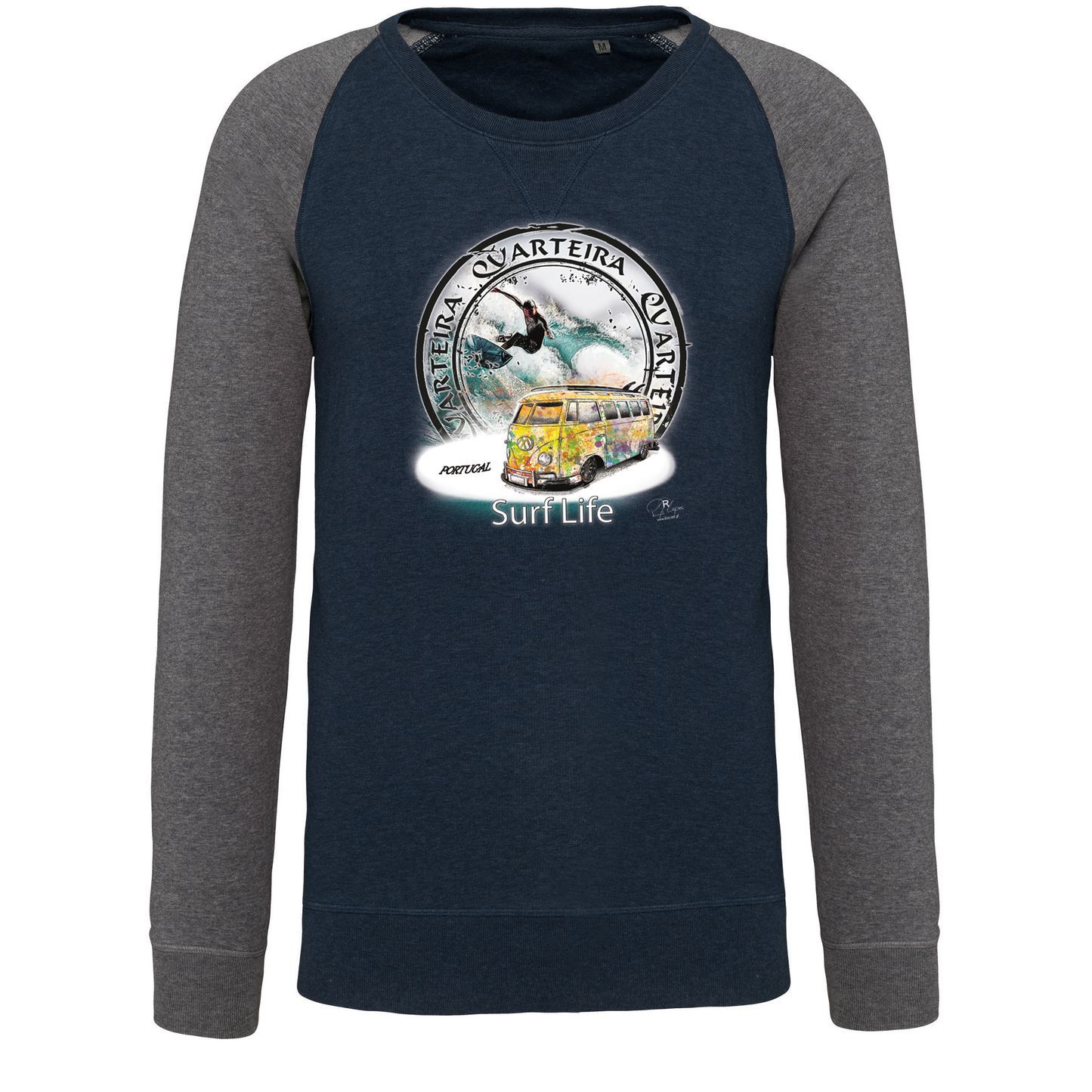 Sweatshirt Bicolor sem capuz Surf Life Quarteira