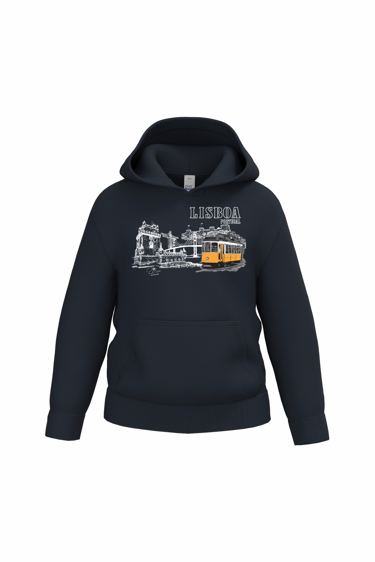 Sweatshirt com capuz Ideal Kids Monumentos Lisboa