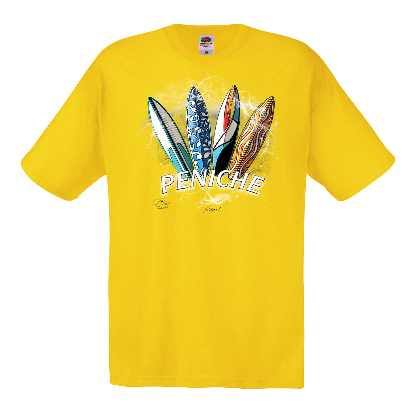 T-shirt Fruit of the Loom, Original 145g, Surfboards Peniche