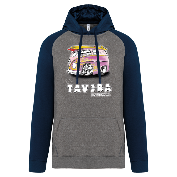 Sweatshirt Bicolor com capuz Gorduxinha Tavira