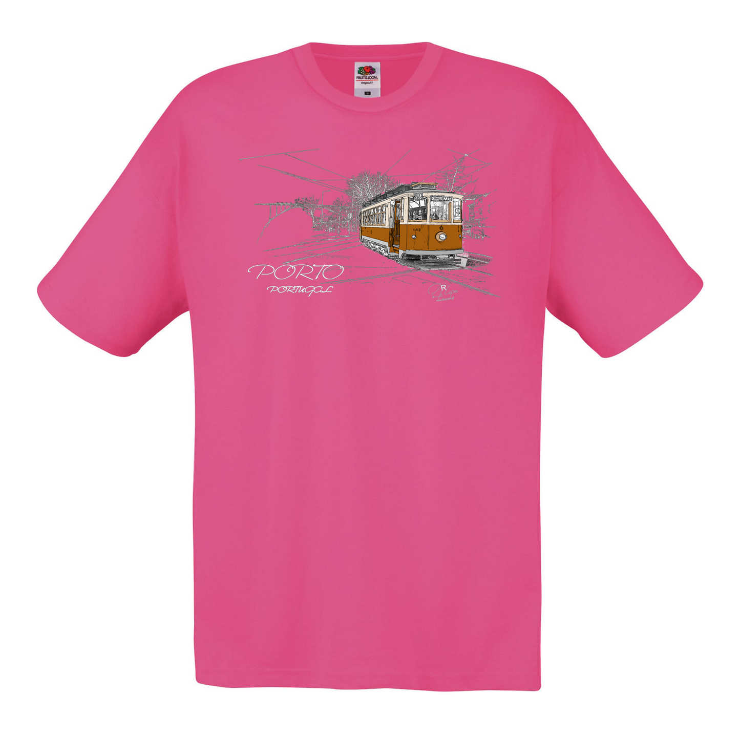 T-shirt Fruit of the Loom, Original 145g, Carmo
