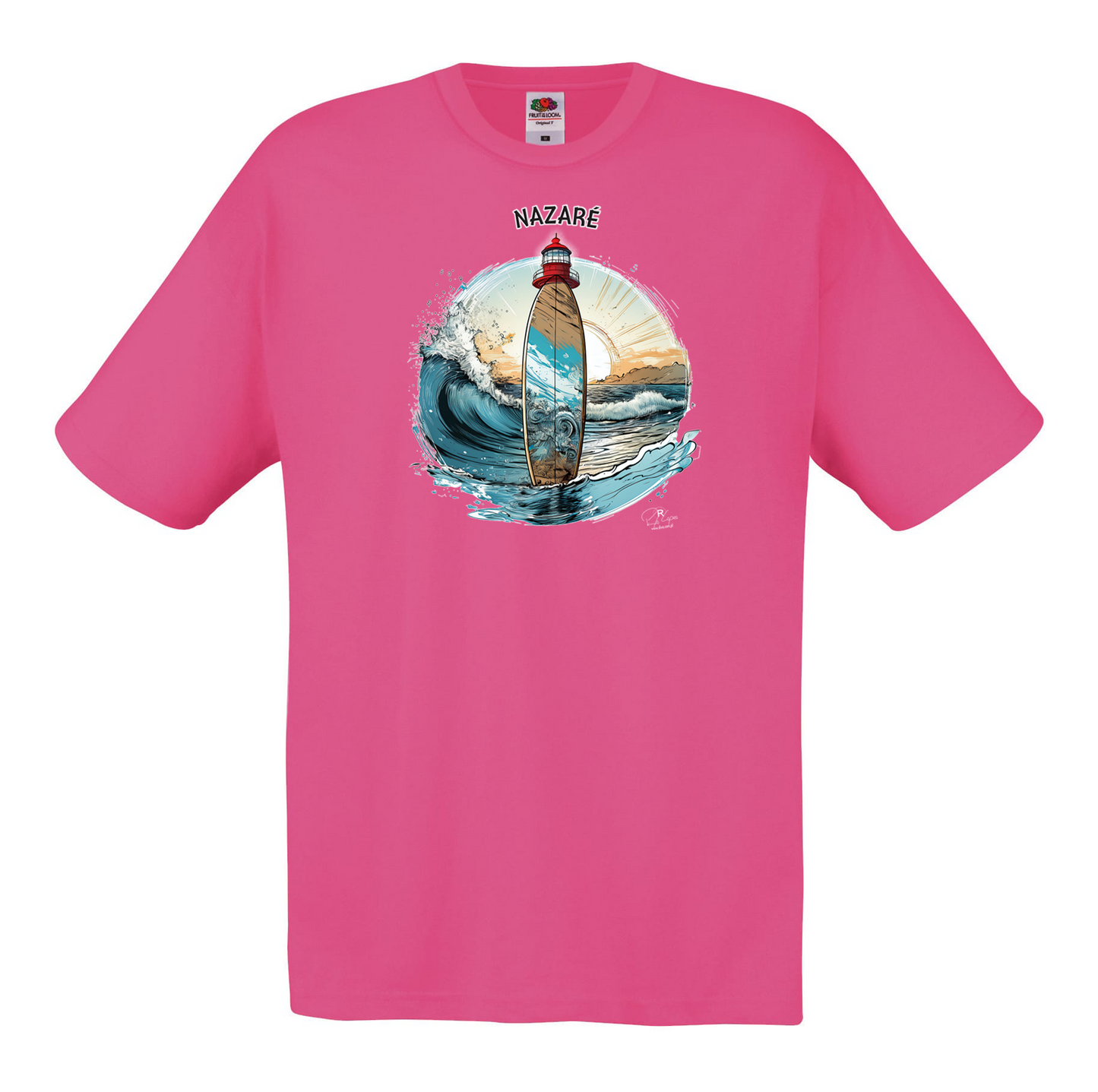 T-shirt Fruit of the Loom, Original 145g, Sol Nazaré