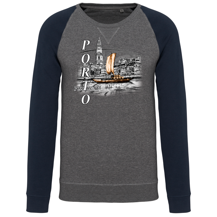 Sweatshirt Bicolor sem capuz Ribeira