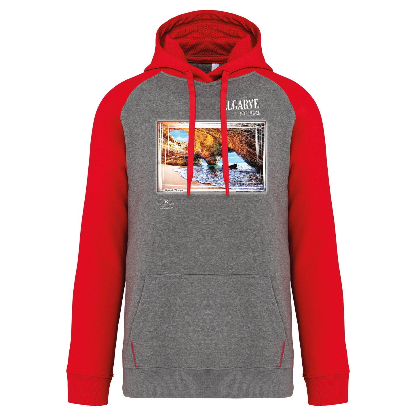 Sweatshirt Bicolor com capuz Algar de Benagil
