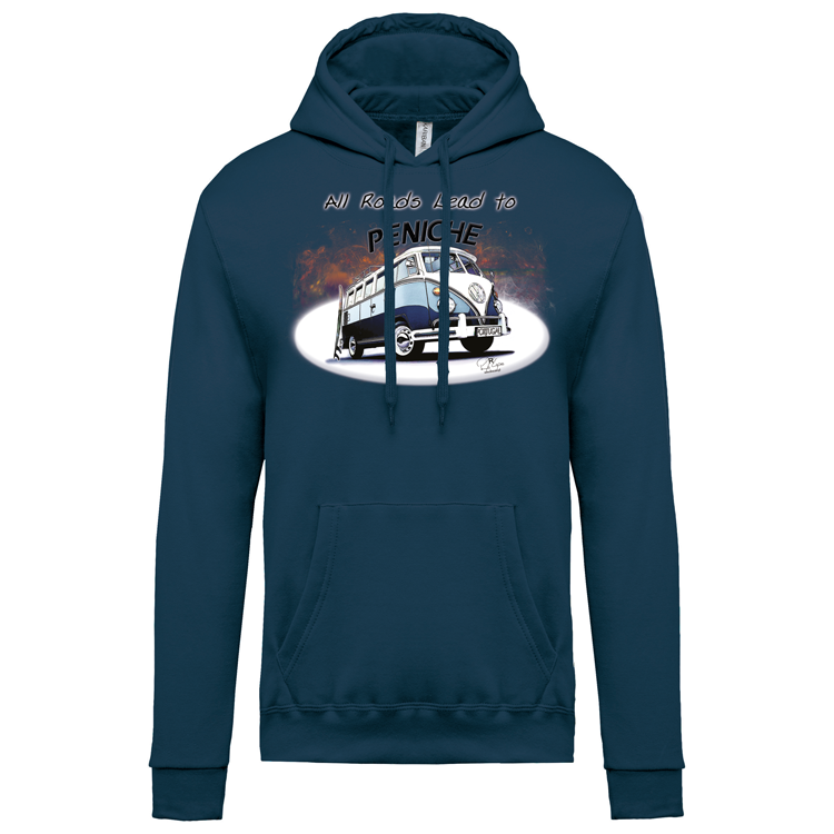Sweatshirt Kariban com Capuz All Roads Lead to Peniche