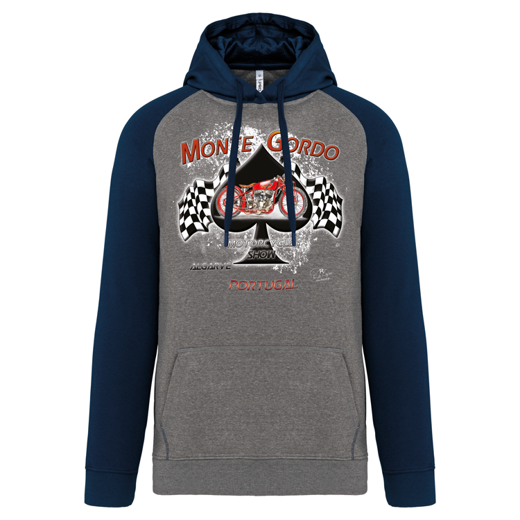 Sweatshirt Bicolor com capuz Monte Gordo Motorcycle Show
