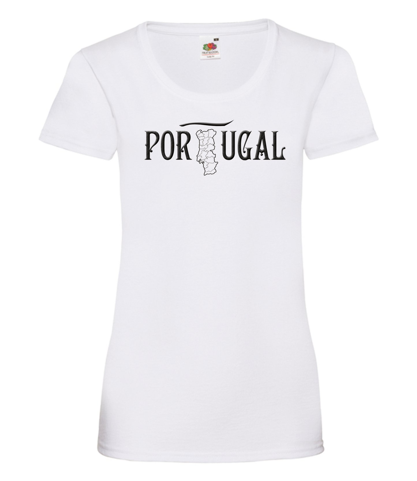 T-shirt Senhora Mapa de Portugal