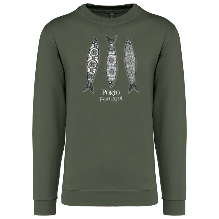 Sweatshirt Kariban sem Capuz 3 Sardinhas Porto