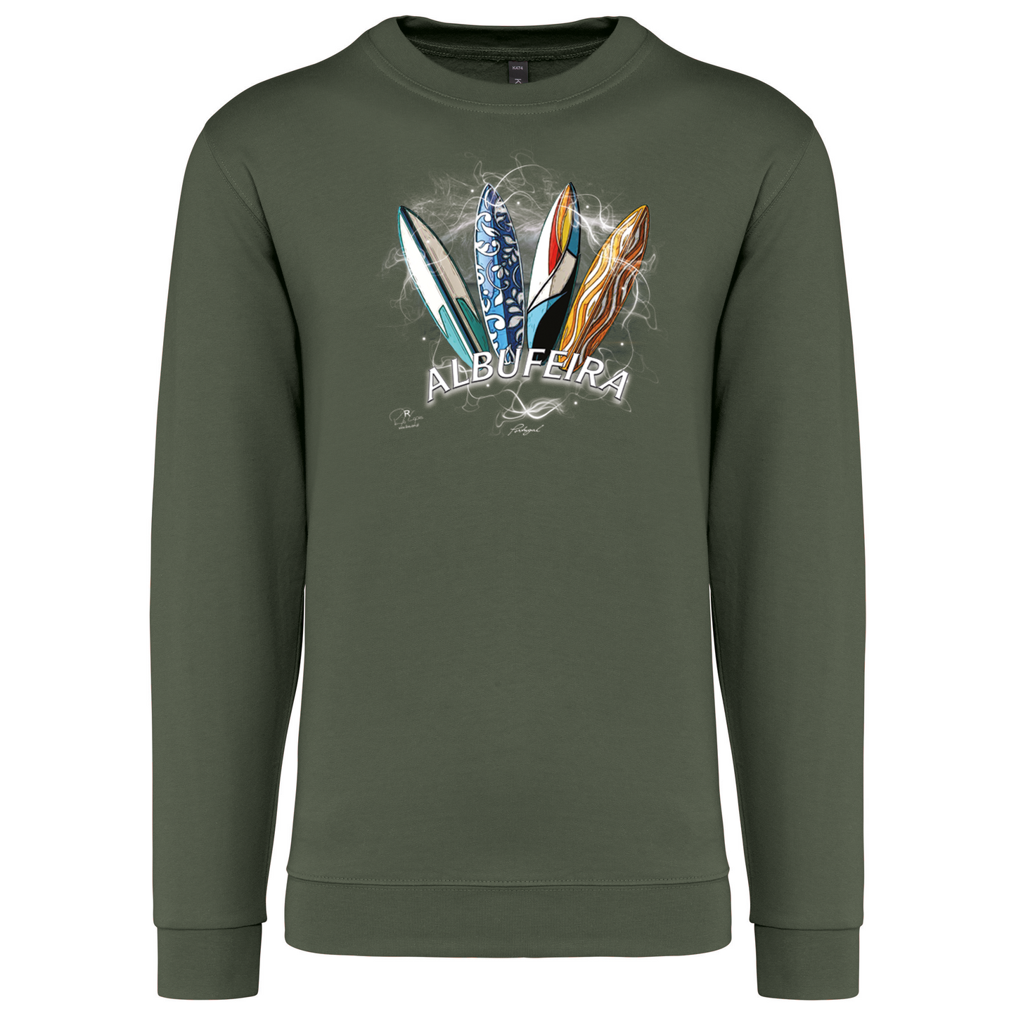 Sweatshirt Kariban sem Capuz Surfboards Albufeira