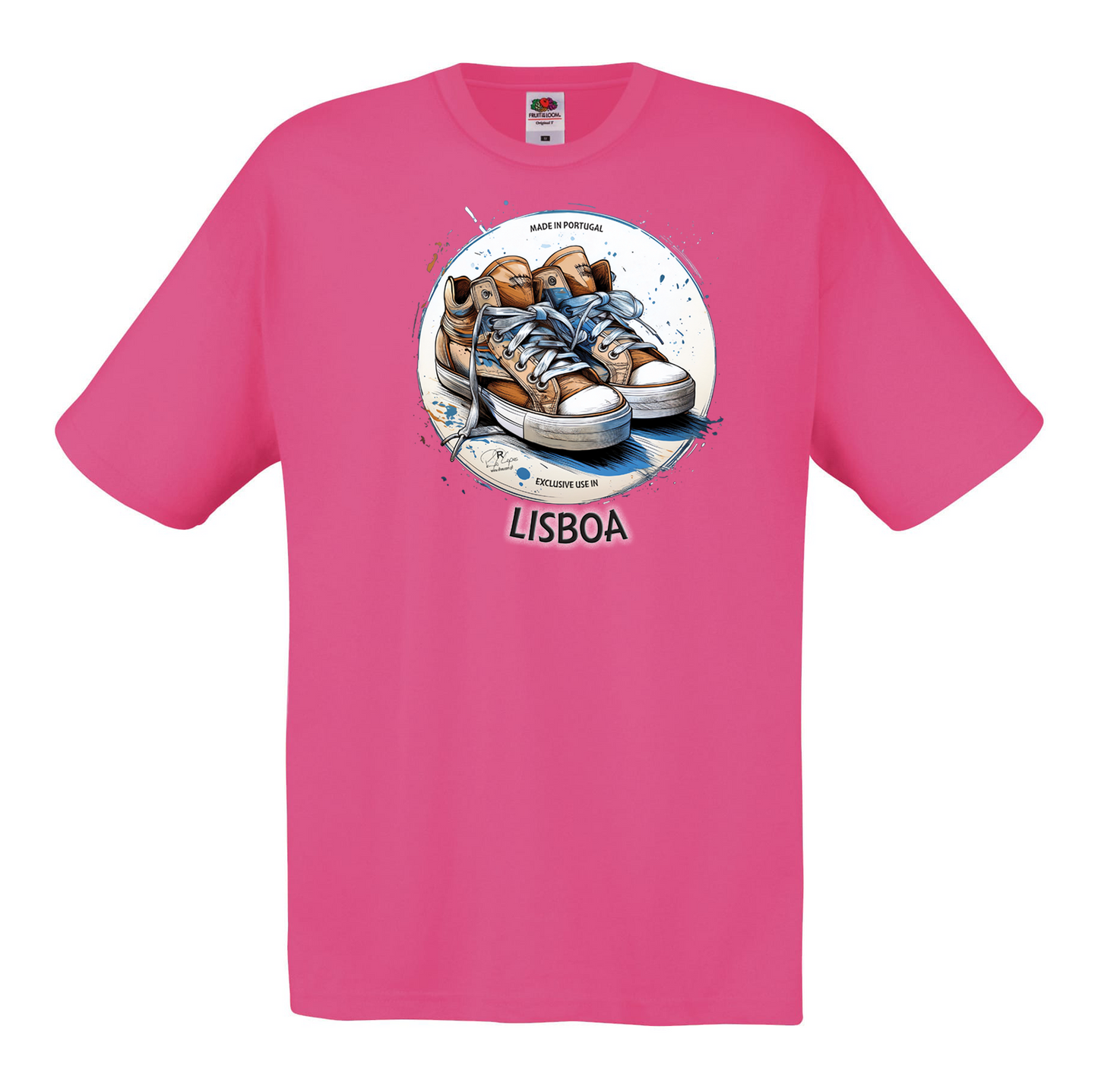 T-shirt Fruit of the Loom, Original 145g, Exclusive Lisboa