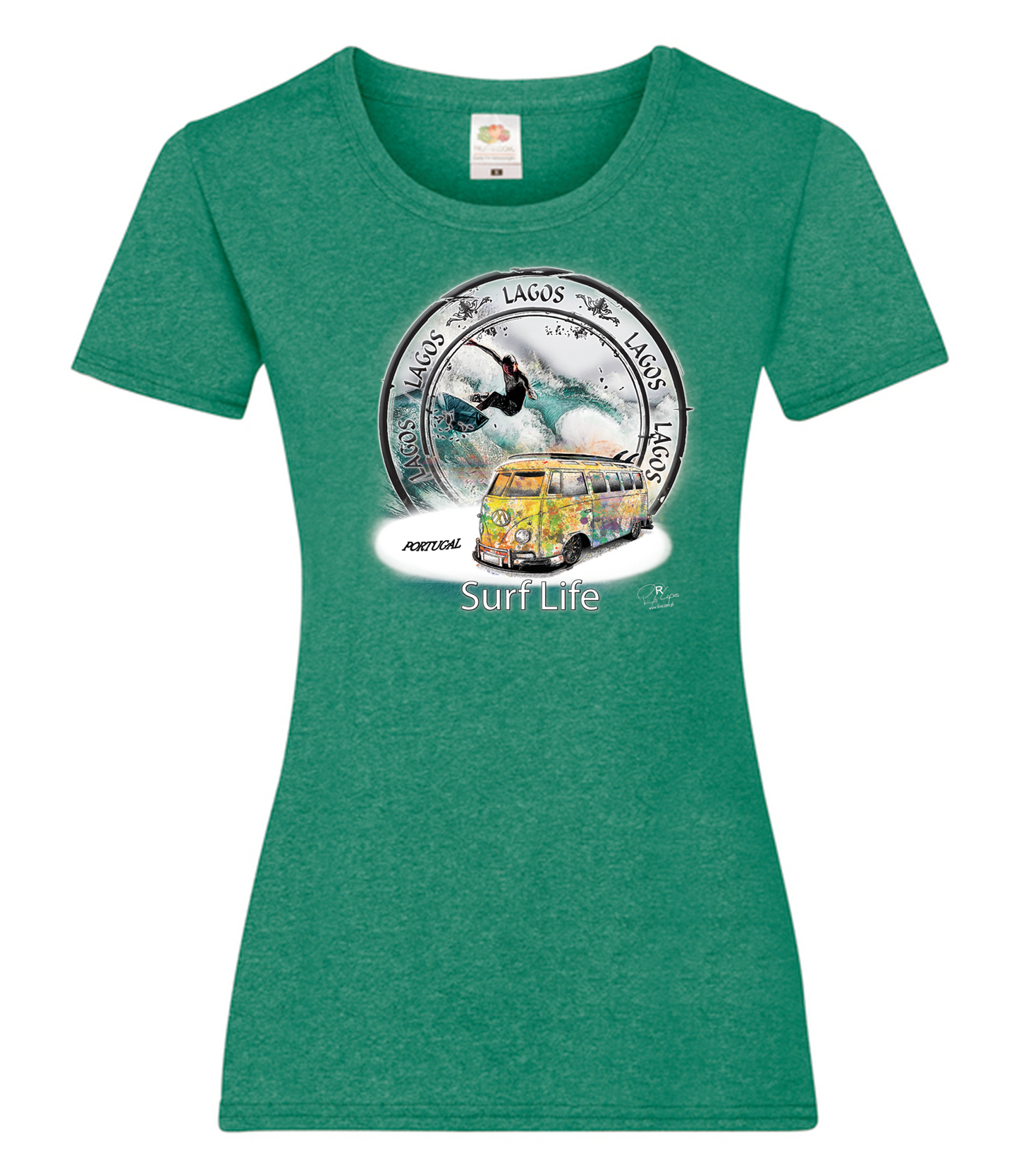 T-shirt Senhora Surf Life Lagos