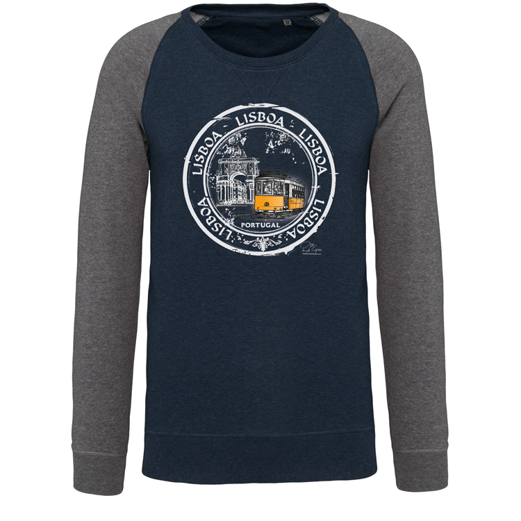 Sweatshirt Bicolor sem capuz Selo 1