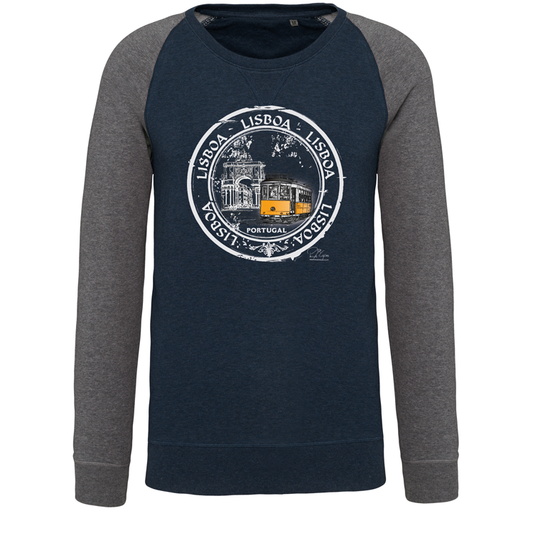 Sweatshirt Bicolor sem capuz Selo 1