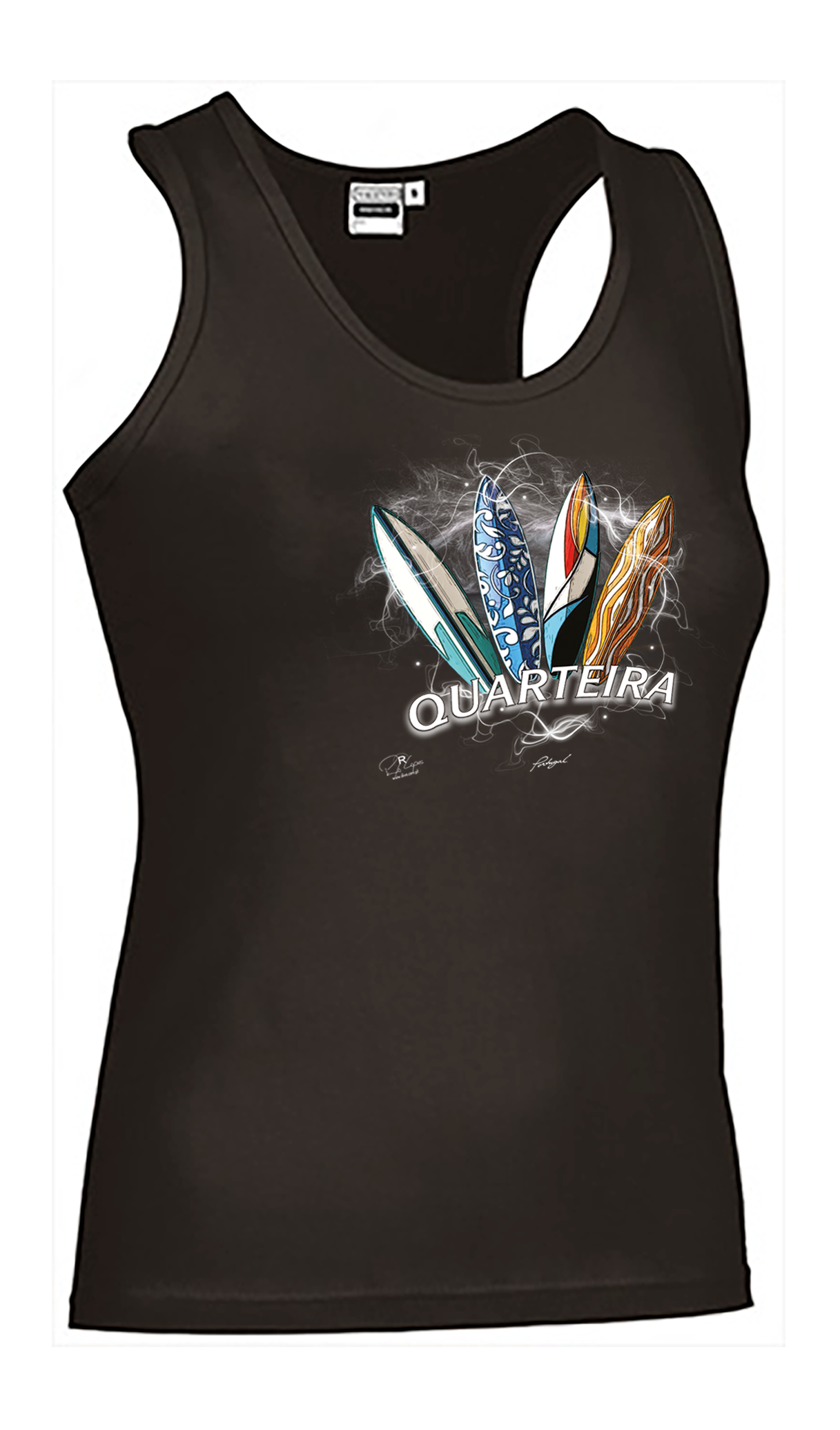 T-shirt Alças Senhora Surfboards Quarteira