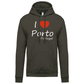 Sweatshirt Kariban com Capuz I Love Porto