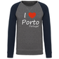 Sweatshirt Bicolor sem capuz I Love Porto