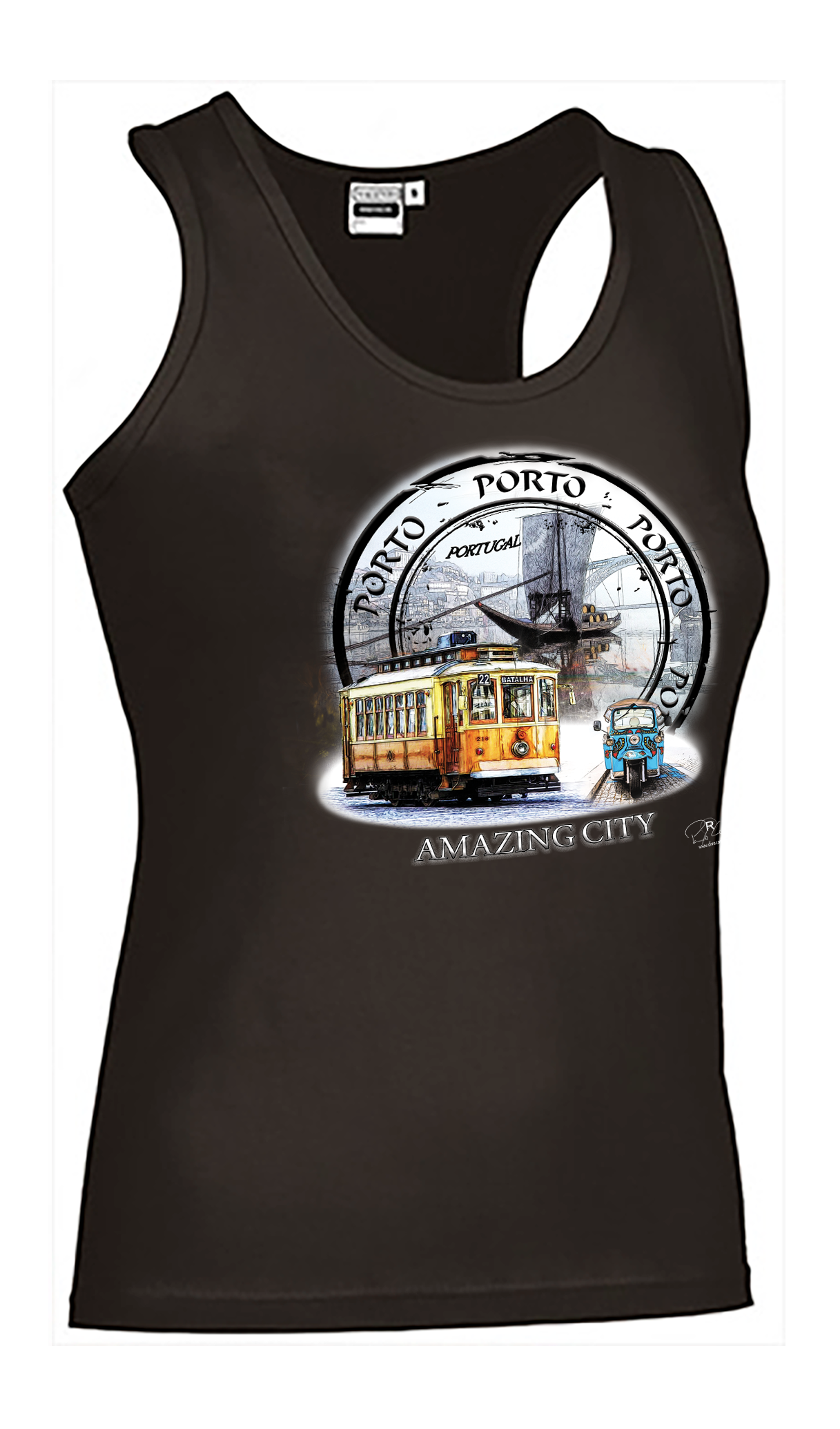 T-shirt Alças Senhora Amazing City Porto
