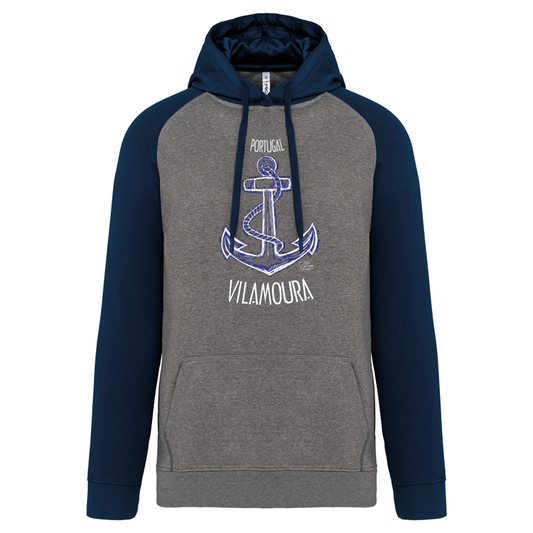 Sweatshirt Bicolor com capuz Âncora Vilamoura