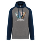 Sweatshirt Bicolor com capuz Surfboards Ilha da Madeira