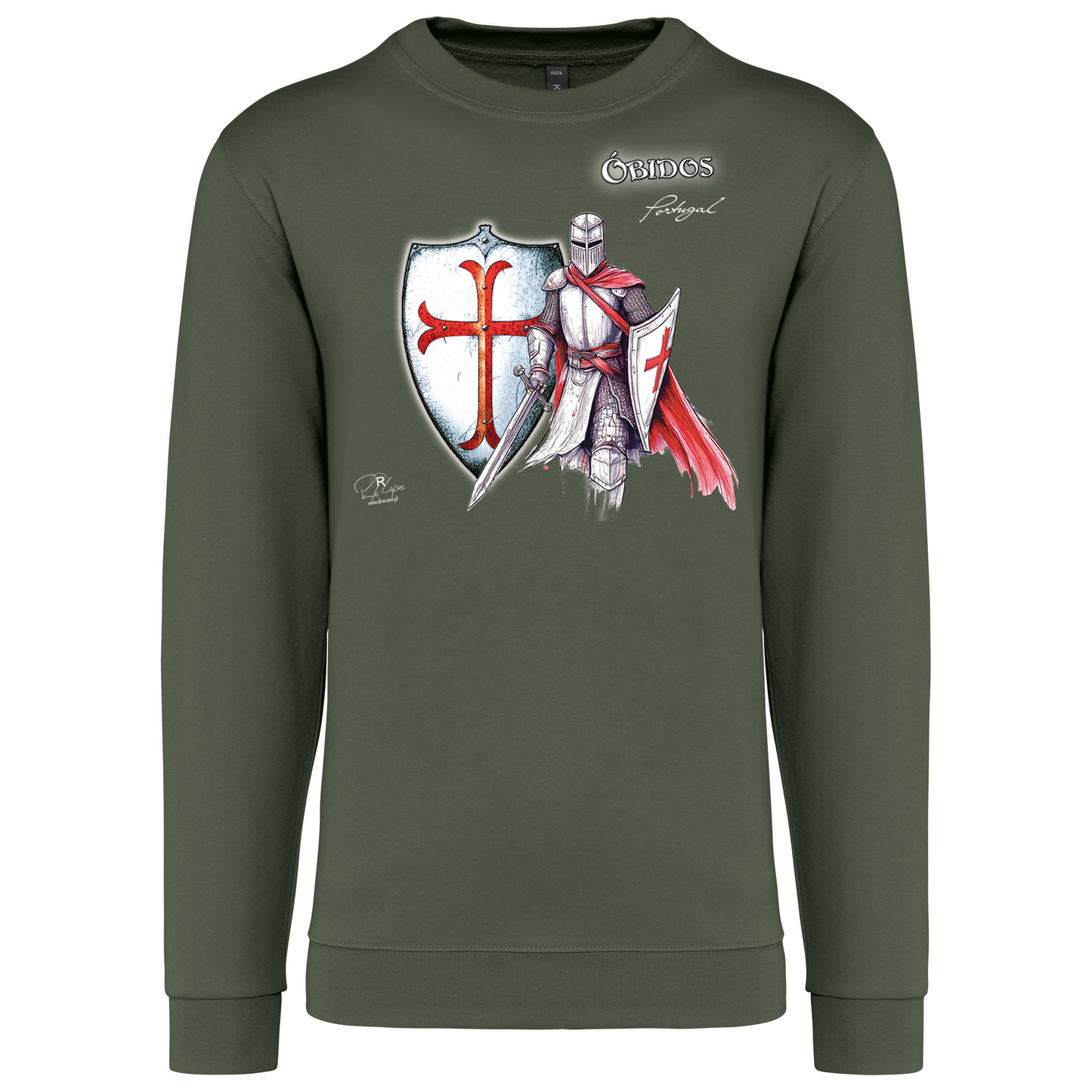Sweatshirt Kariban sem Capuz Templário Óbidos