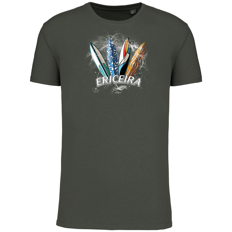 T-Shirt Algodão Biológico Surfboards Ericeira