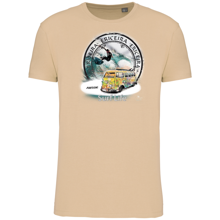 T-Shirt Algodão Biológico Surf Life Ericeira