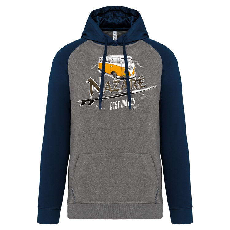 Sweatshirt Bicolor com capuz Pão de Forma Nazaré