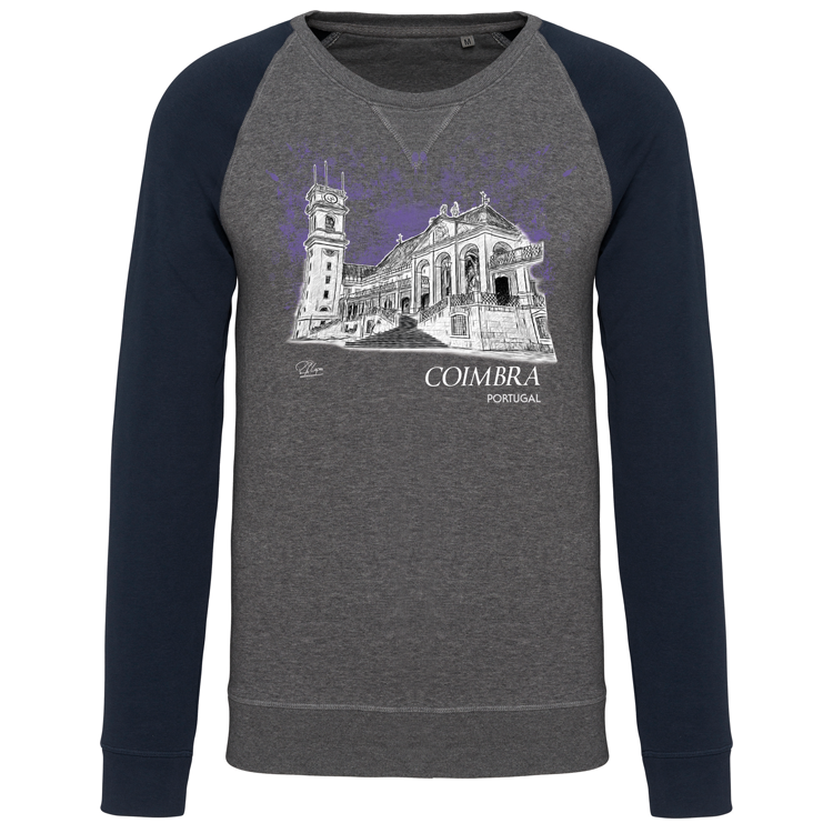 Sweatshirt Bicolor sem capuz Universidade de Coimbra