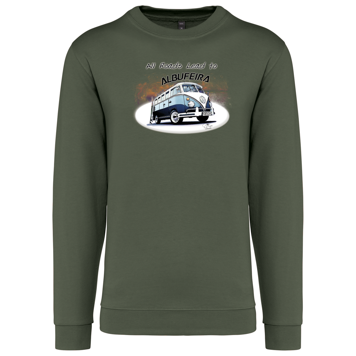 Sweatshirt Kariban sem Capuz All Roads Lead to Albufeira