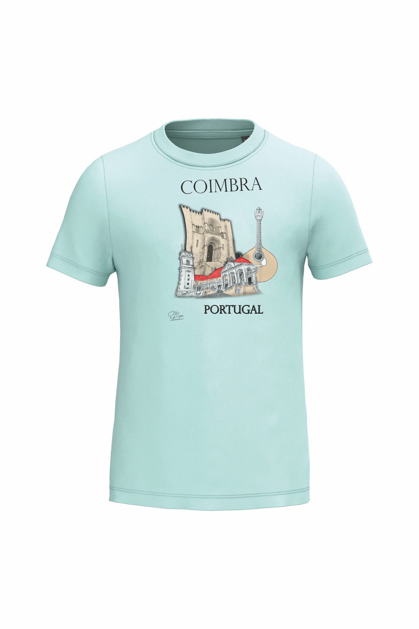 T-shirt de Criança Kariban Sé de Coimbra