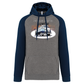 Sweatshirt Bicolor com capuz All Roads Lead to Peniche