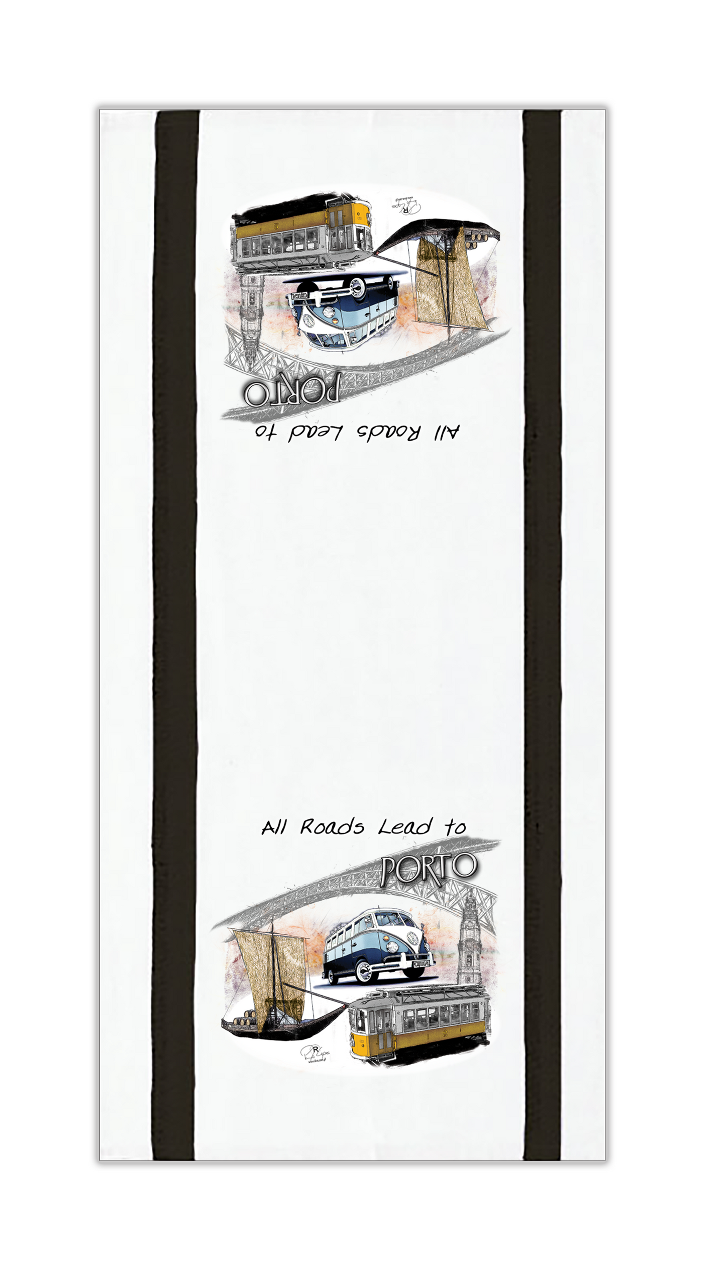Panos de Cozinha All Roads Lead to Porto