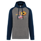 Sweatshirt Bicolor com capuz Madeira Flowers