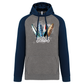 Sweatshirt Bicolor com capuz Surfboards Monte Gordo