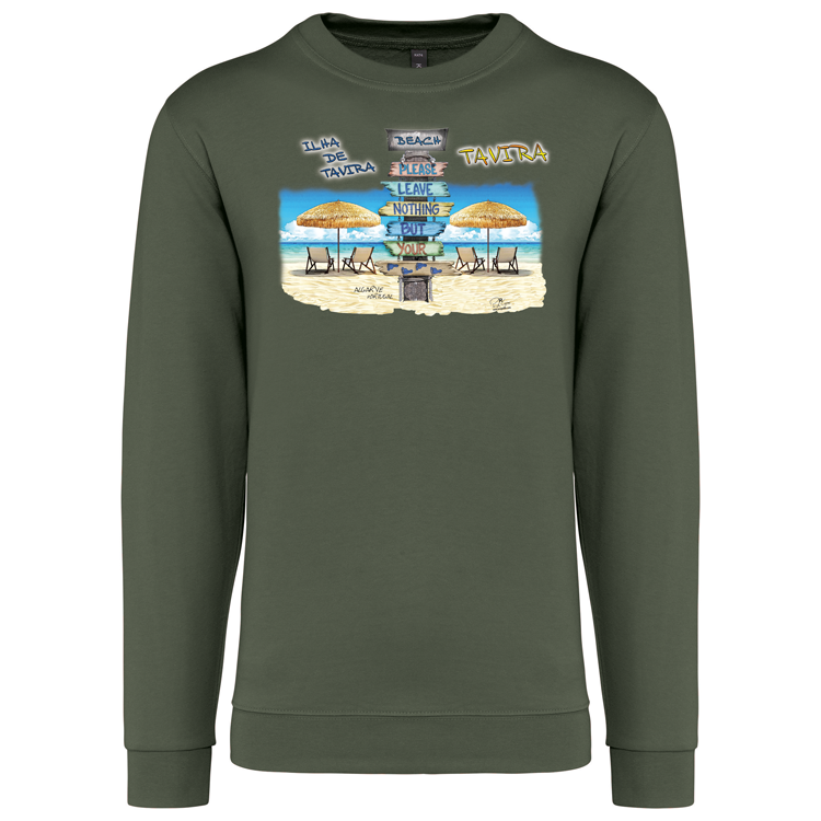Sweatshirt Kariban sem Capuz Pegadas Tavira