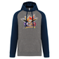 Sweatshirt Bicolor com capuz Estrelícias