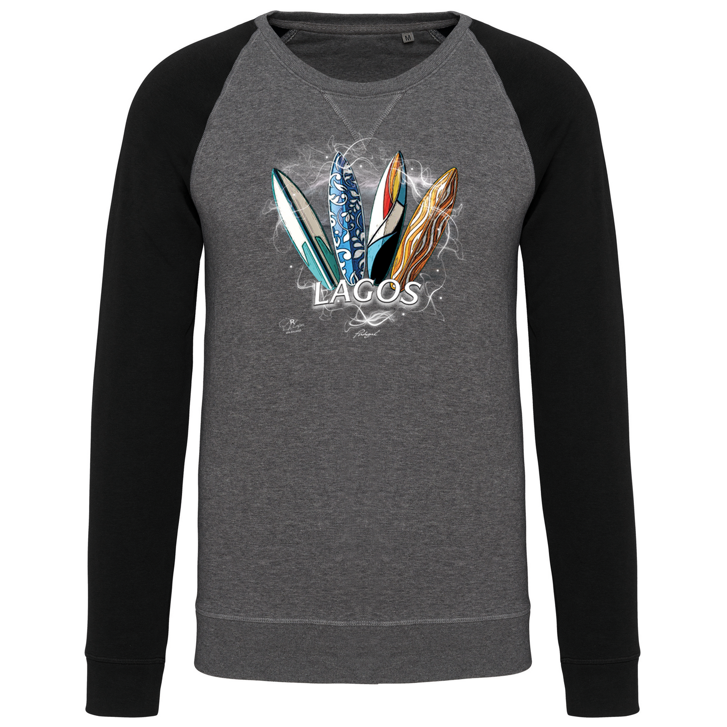 Sweatshirt Bicolor sem capuz Surfboards Lagos