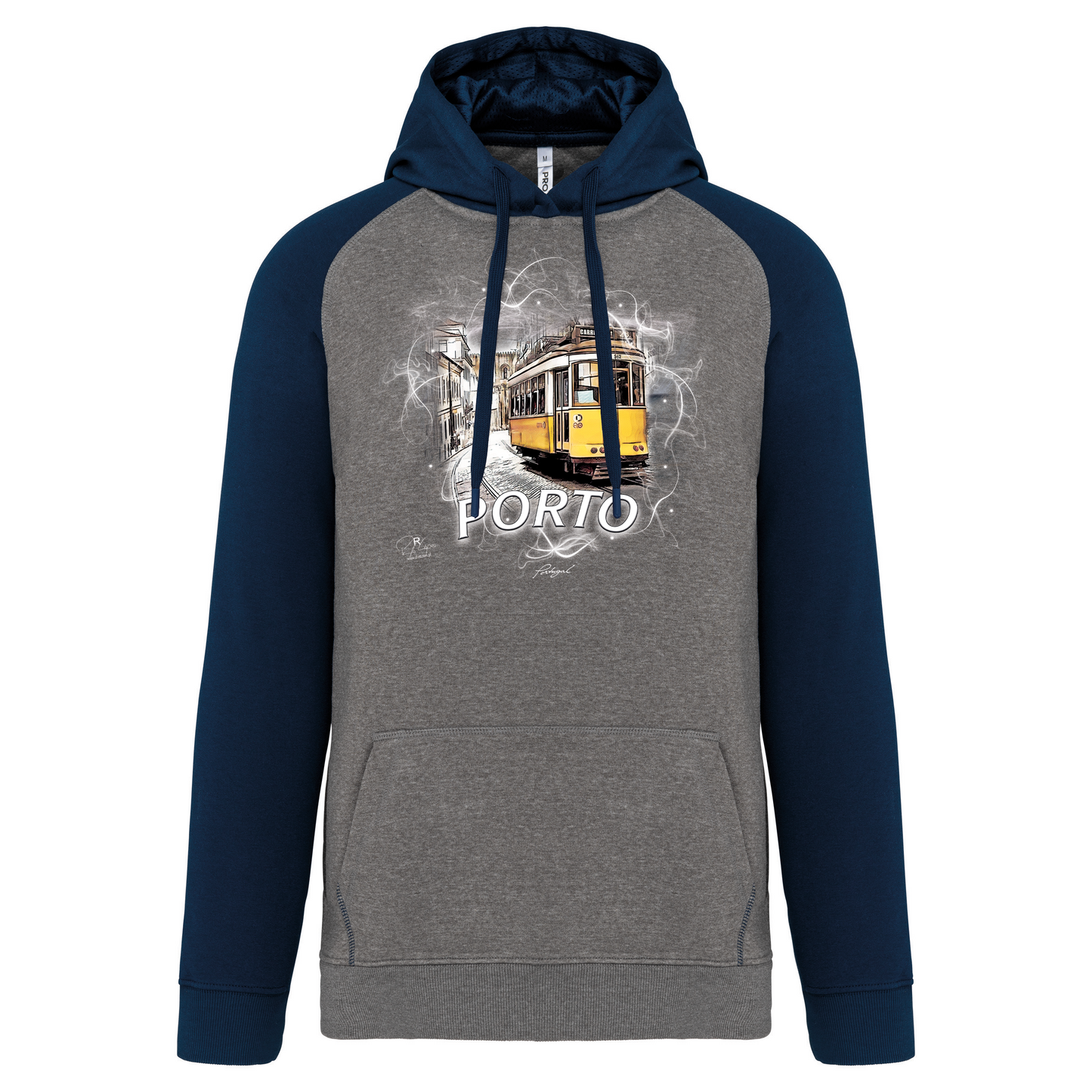 Sweatshirt Bicolor com capuz Carreira 28 Porto