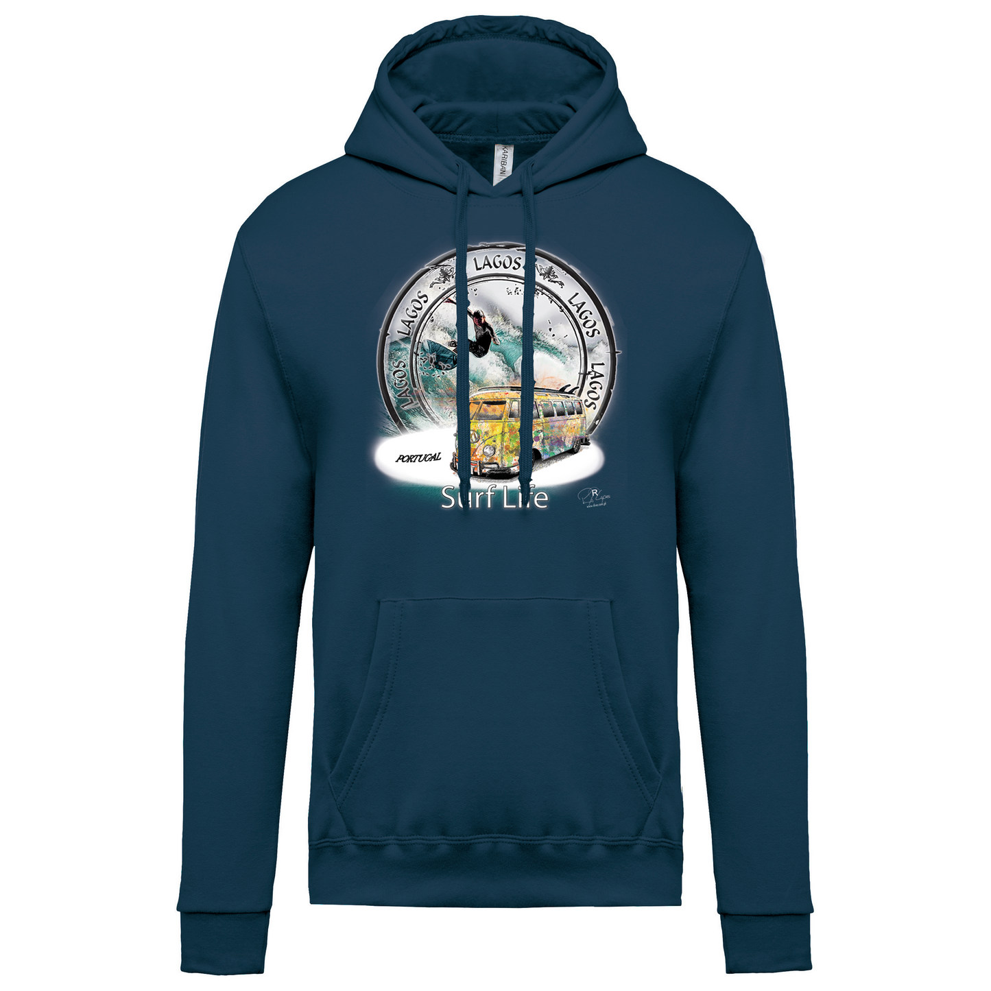 Sweatshirt Kariban com Capuz Surf Life Lagos